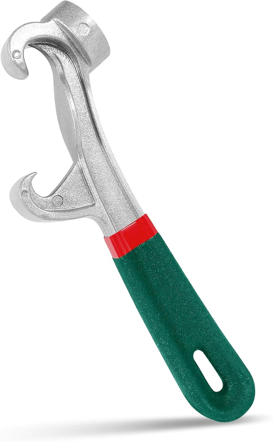 Bucket Opener Tool 5 Gallon, 1 Pcs 8.5 Inches Bucket Lid Open Wrench, Aluminum Alloy Paint Pail Can Remover Tools with Non-slip Rubber Grip for Industrial and Home Use