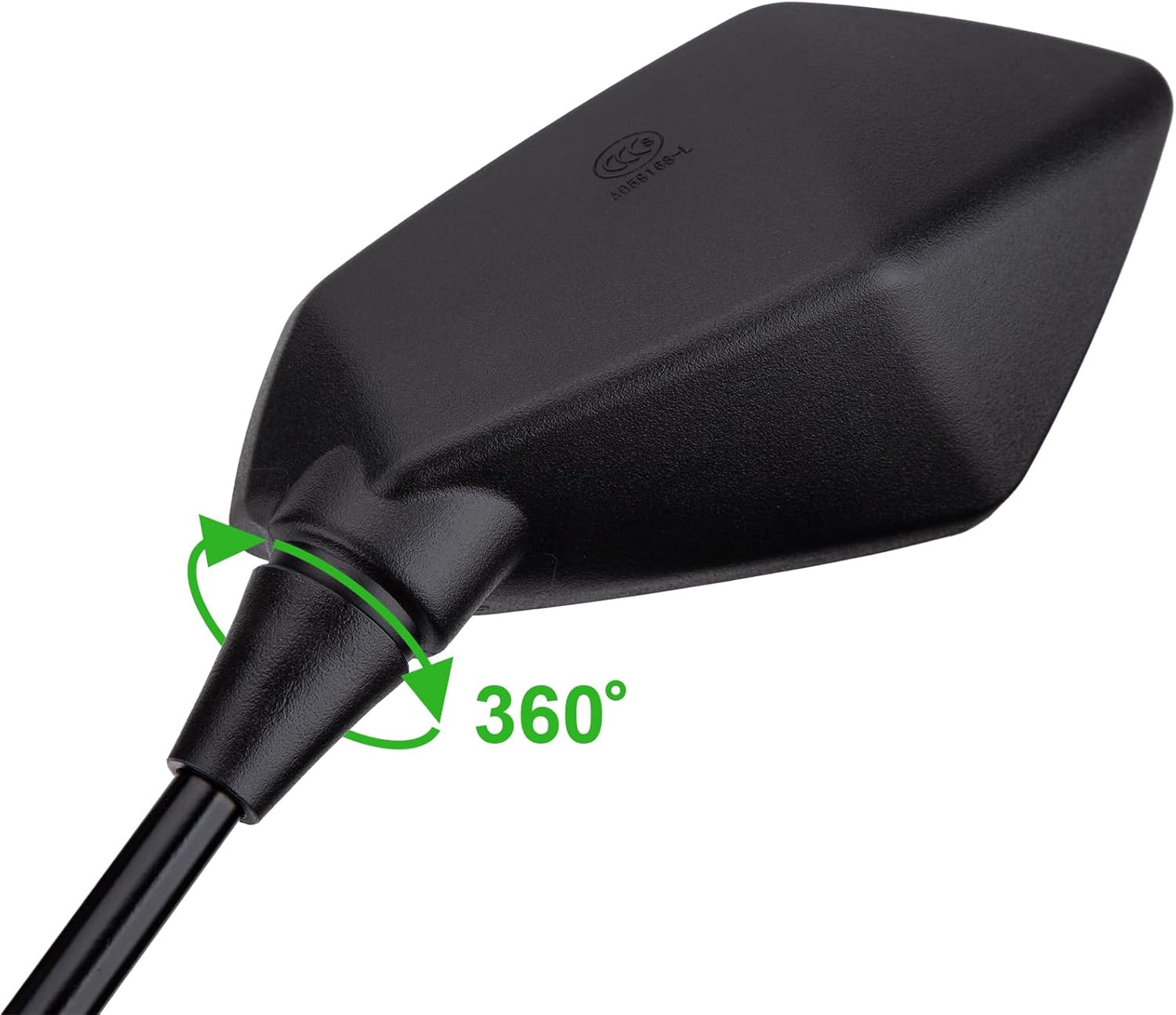 CICMOD Motorcycle Mirrors Rear View Side Mirror for Scooter, ATV, Dirt Bike, Cruiser, Snowmobile, with M8 M10 Threaded Bolts, 7/8" Handlebar Mirror Mount - Image 9