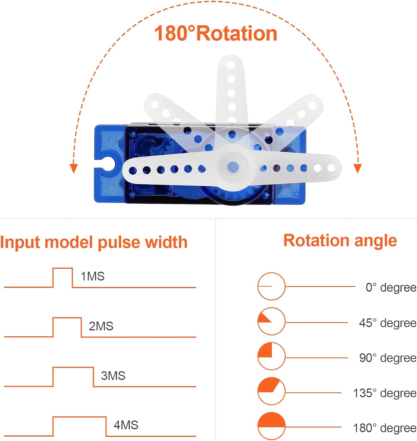 RC Servo 5Pcs SG90 9g Micro Servos for RC Robot Helicopter Airplane Controls Car Boat Mini Servo - Image 4