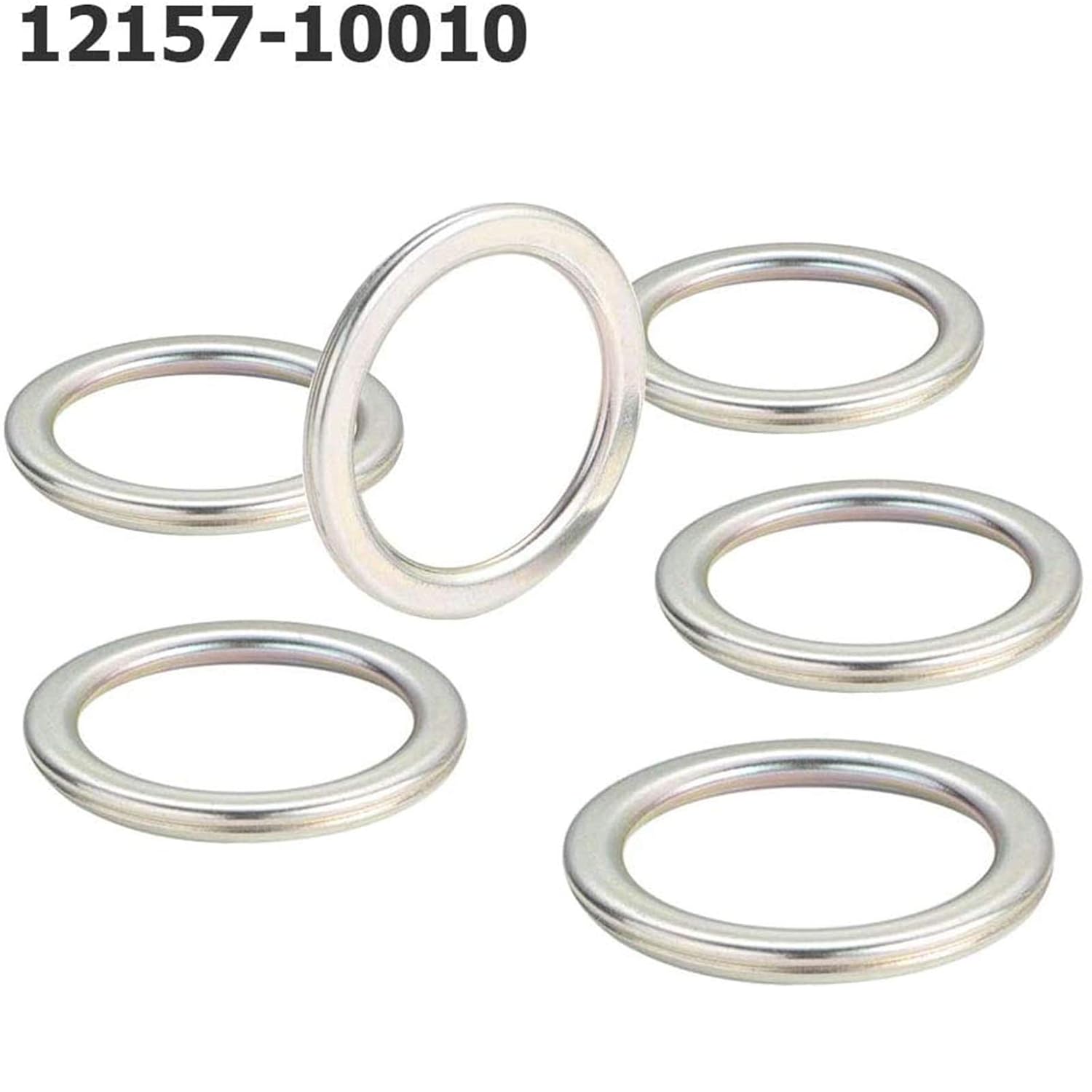 Seapple 12157-10010 90430-24003 90430-18008 Differential and Transmission/Transfer Case Drain Plug Crush Washers Gaskets Compatible with Toyota 4runner Tacoma Tundra FJ Cruiser Land Cruiser - Image 4