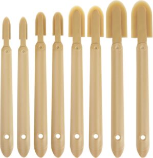 8 PCS Rubber Caulking Spatulas Tool...