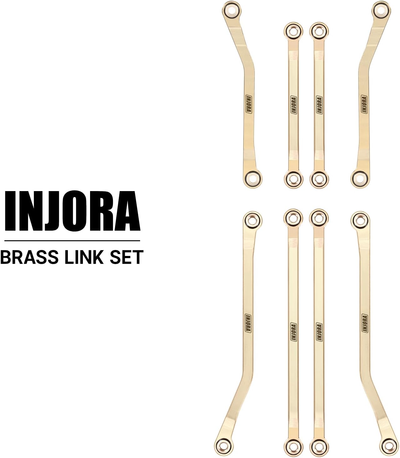 INJORA 46g Brass High Clearance Links Set for TRX4M High Trail K10 F150 1/18 RC Crawler Upgrade (4M-97) - Image 6