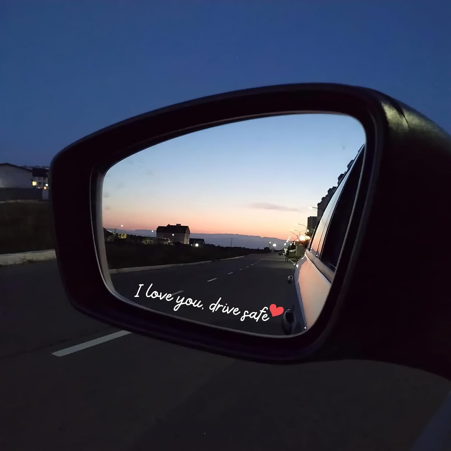 Miarita 3X I Love You Drive Safe Mirror Sticker, Cute Car Stickers for Womens, Car Decals for Women, Rear View Mirror Sticker, Valentines Day Gifts Her, Him (I Love You Drive Safe White) - Image 4