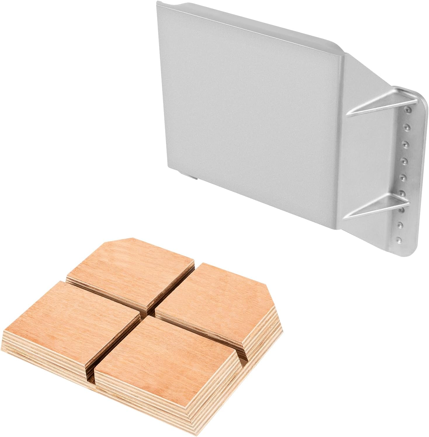 MJ-1-DP Jack Plate 4'' Setback Small Engine Jack Plate for Outboard Motors Up to 35HP (Wooden Mounting Block Included) Manual Add Distance Between Engine and Transom - Image 7