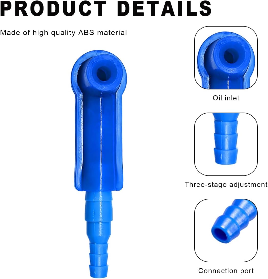 5 PCS Exchange Tool Connector Brake Bleeding Kit, Auto Oil Bleeder Pump Exchange Adapter, Brake Fluid Bleeder Connector, Automotive Oil Pumping Pipe Connectors for Vehicles - Image 3
