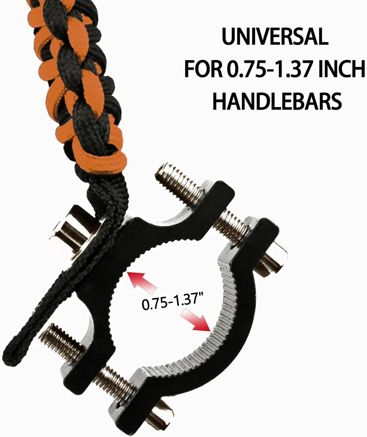 Xislet ATV Grab Strap Compatible with Polaris Sportsman Can Am Outlander Honda Foreman Motocycle Bike ATV Paracord Grip Handle for Kids Universal for 0.75-1.37 Inch Handlebars - Image 5