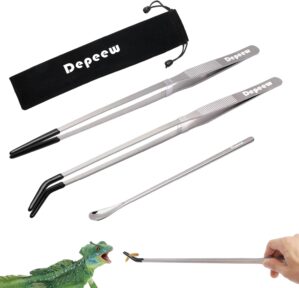 Reptile Feeding Tongs Long Tweezers...