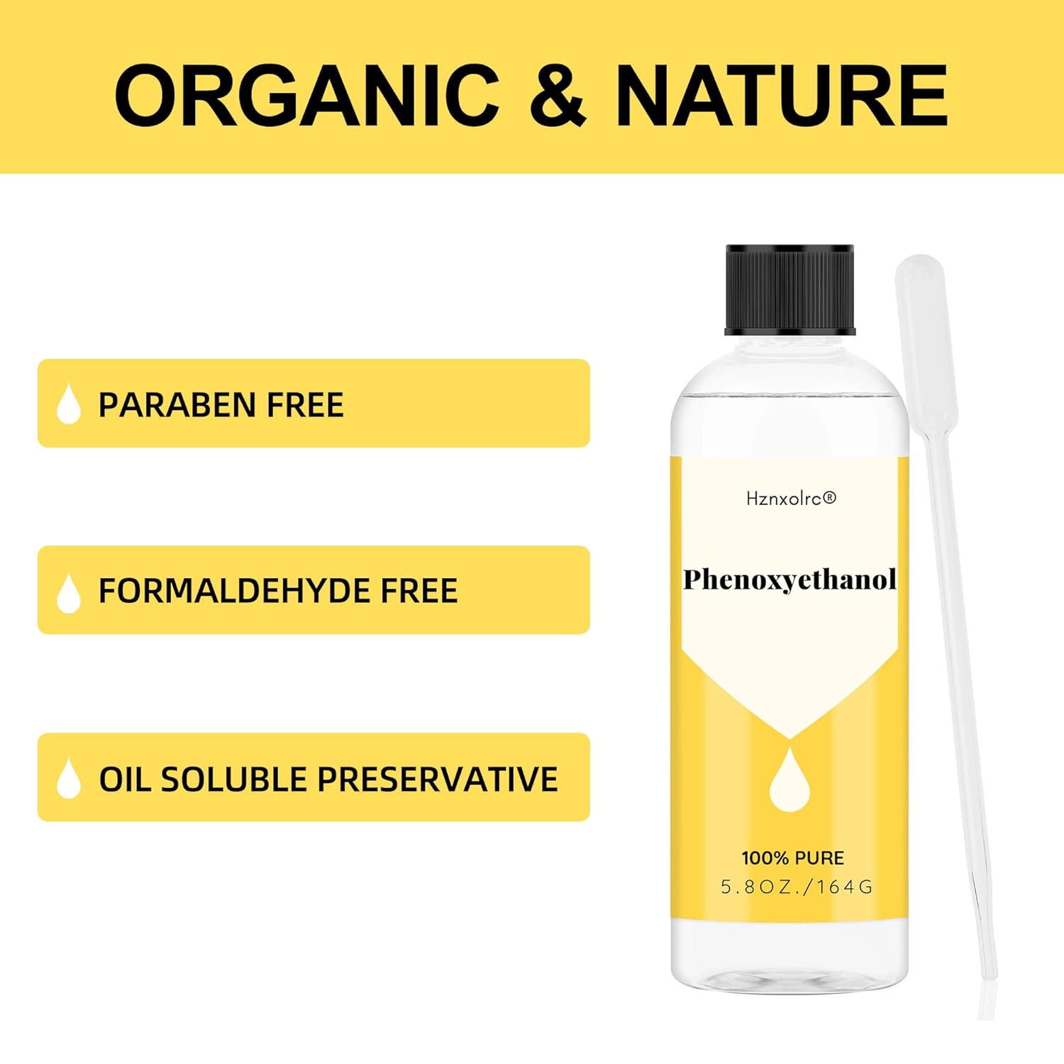 5.8oz Phenoxyethanol Preservative Liquid, Premium Liquid Preservative, Cosmetic Grade, Phenoxyethanol Suitable for Making Soap, Conditioners, Lotion, Creams and More - Image 2