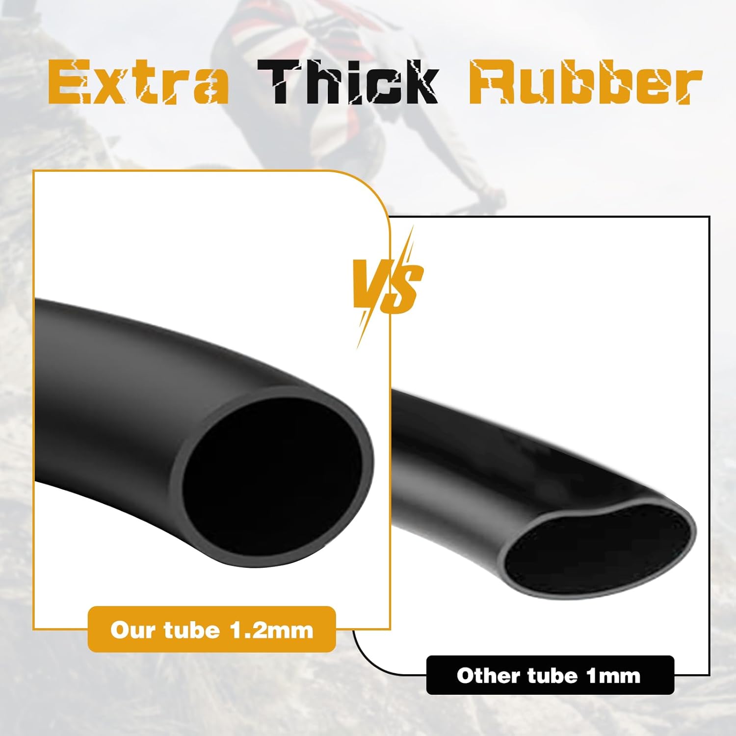 2 Pcs 700x23C/25C 700x28C/32C Bike Tubes, 48mm FV Presta Valve, 700C Bike Tire Tube for Road Bike - Image 2