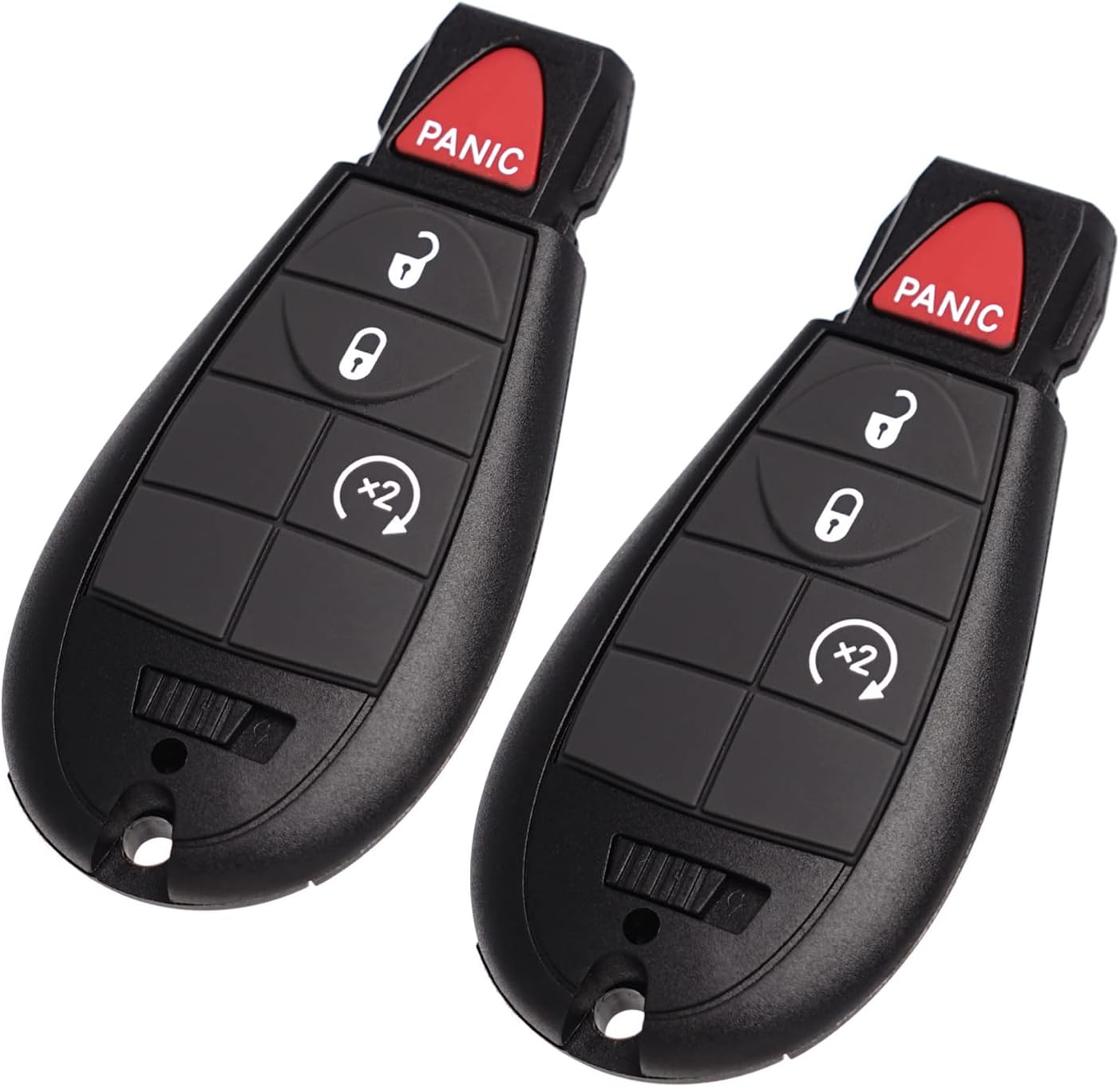 MechanMagic Key Fob Fobik Replacement Fits for Dodge Ram 1500 2013-2021 2500 3500 4500 5500 2013-2018 Pickup Truck Keyless Entry Remote Start Control GQ4-53T 4B Set of 2 - Image 6