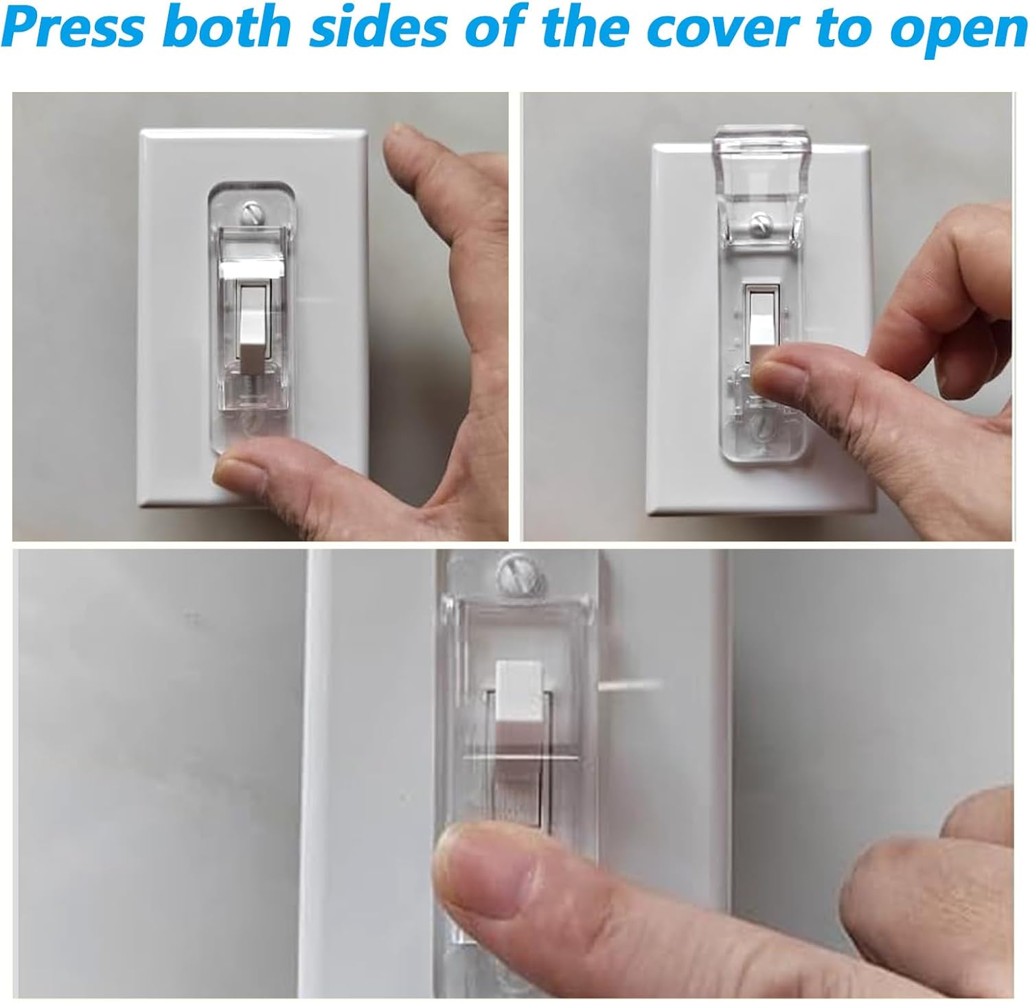4 Pack Light Switch Guard Cover Wall Switch Guards ChildProof Wall Switches Guard Keeps Plate Covers for Toggle Style Protect Your Lights from Being Accidentally Turned On or Off - Image 3