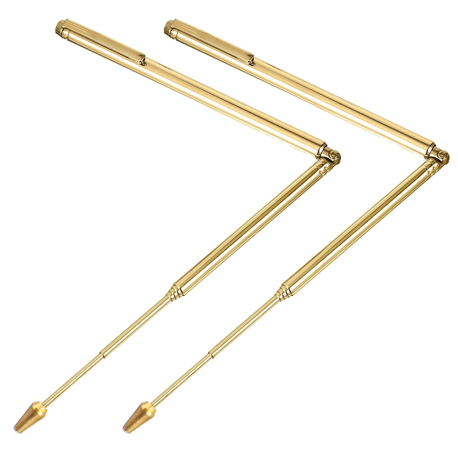 Molain 2Pcs Dowsing Rods, Retractable Divining Rods Portable Pen Stainless Steel Shape L Rod for Ghost Gold Hunting Water Energy Detection Paranormal Investigation
