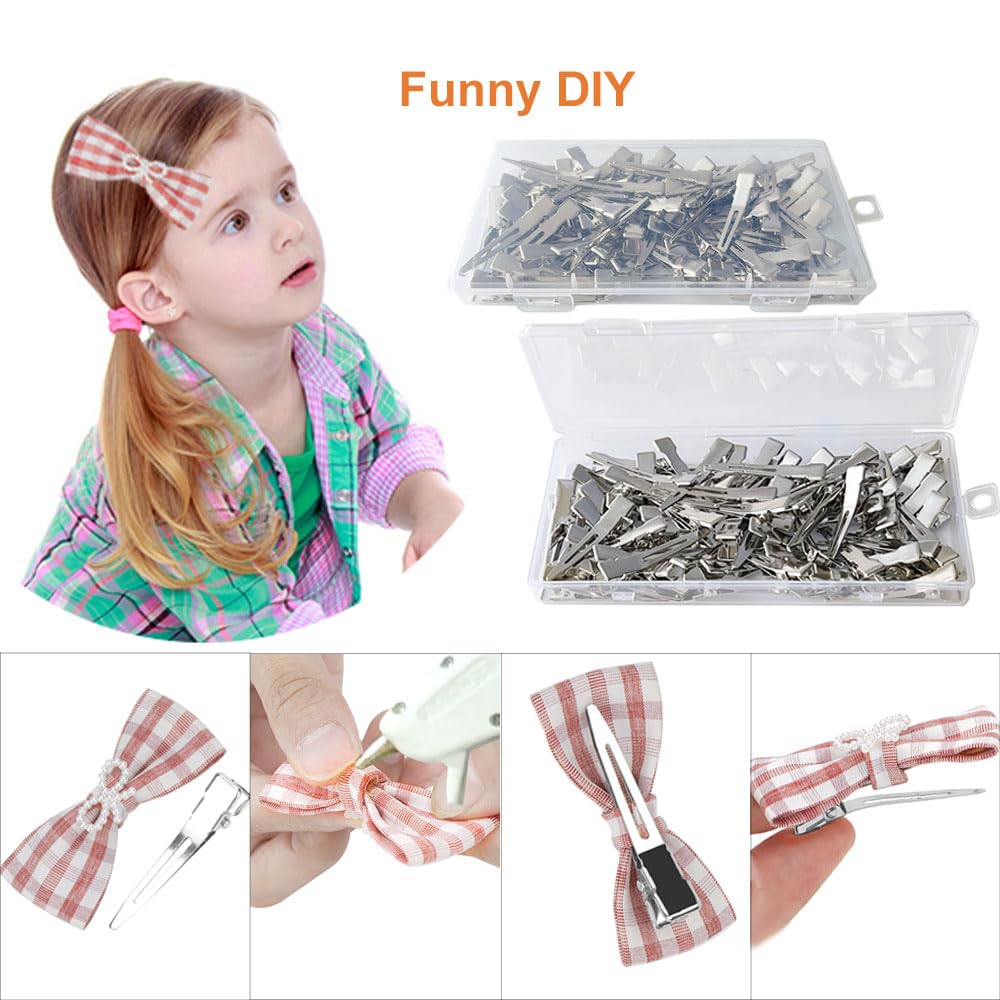 HiJeaton 60Pcs Duck Bill Hair Clips Metal Styling Hair Clips, Alligator Curl Clips, Single Prong Hair Clip for Thick Hair Sectioning, Salon, Bows DIY (Small) - Image 5