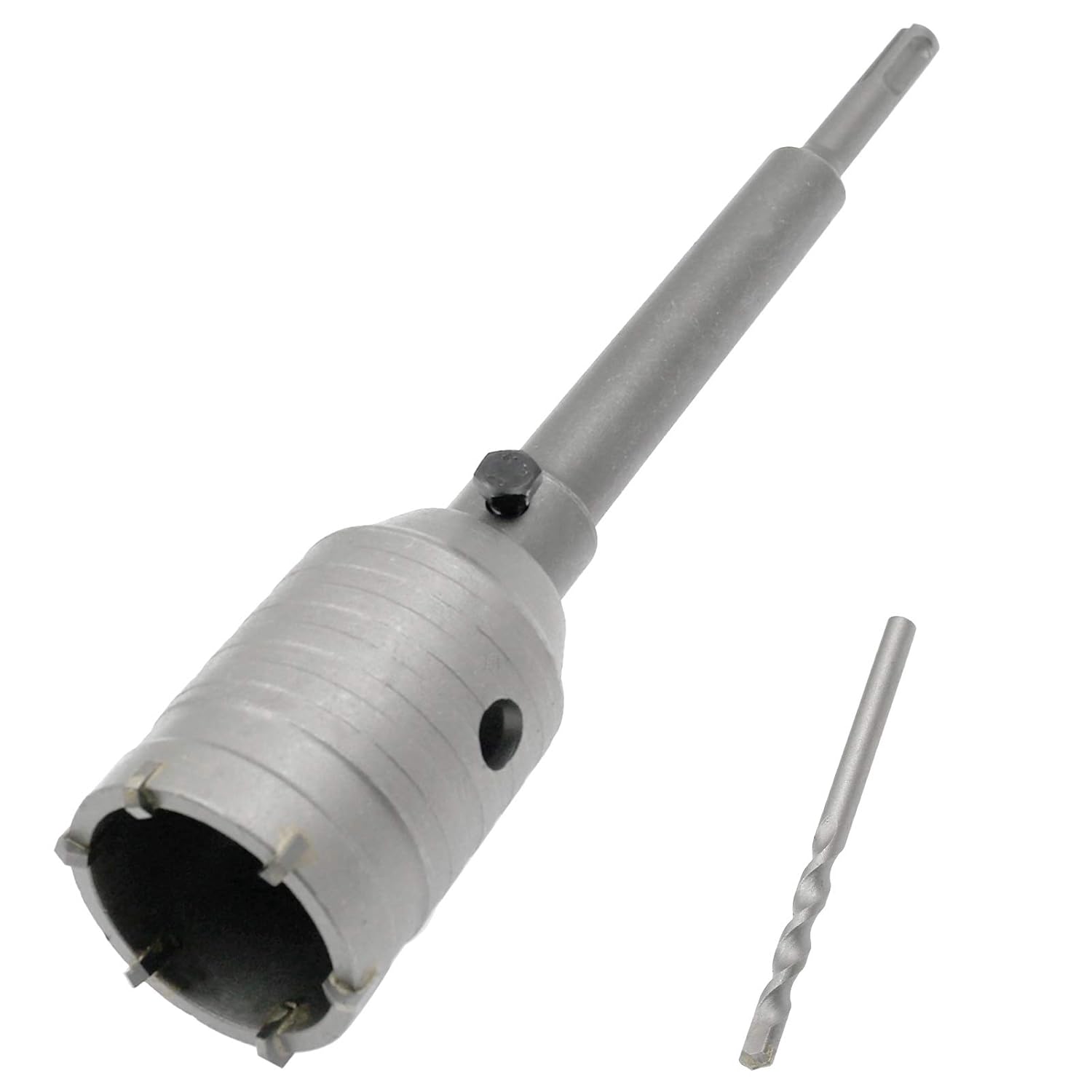 Hordion 2 Inch / 50mm Concrete Hole Saw SDS Plus Shank Hole Saw Cutter with 202mm Connecting Rod Drill for Cement Brick Wall