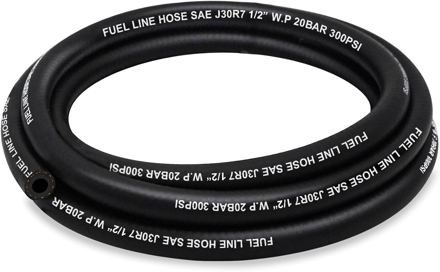 Fuel Line 1/2 Inch ID, Fuel Hose 5FT, J30R7 Fuel Line Hose NBR.