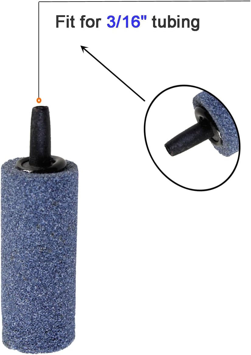AQUANEAT Aquarium Air Stones 2 inch 12 Pack, Bubble Stone, Aerator Bubble Diffuser, Air Pump Accessories for Aquariums, Fish Tanks, and Hydroponics - Image 3