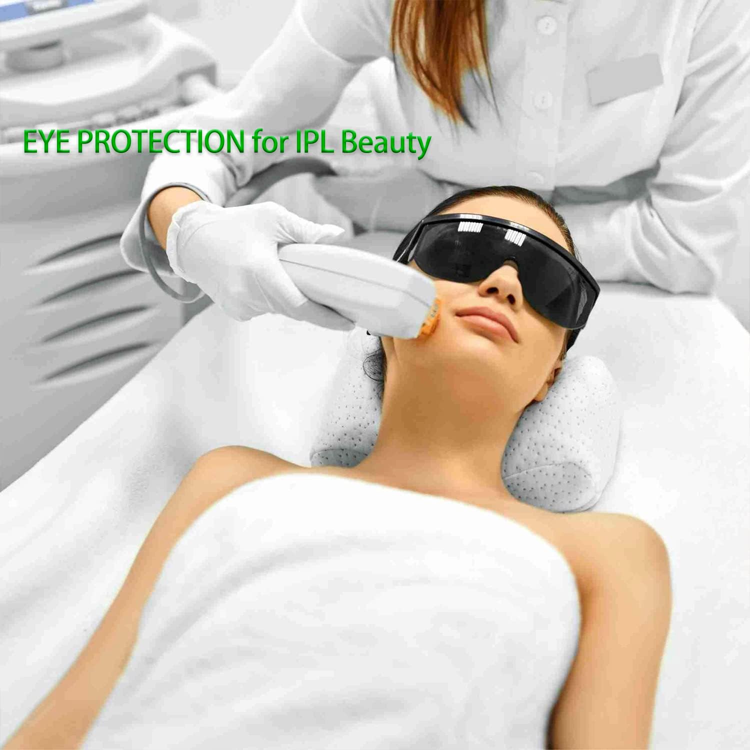 IPL Safety Glasses 200-2000nm for Laser & Intense Pulsed Light Protection, Professional Eye Protection for IPL Hair Removal, Beauty Treatments, and Laser Therapy - Image 6