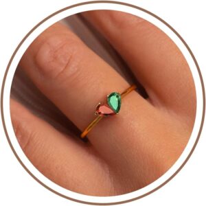 Birthstone Rings for Women, Non Tar...