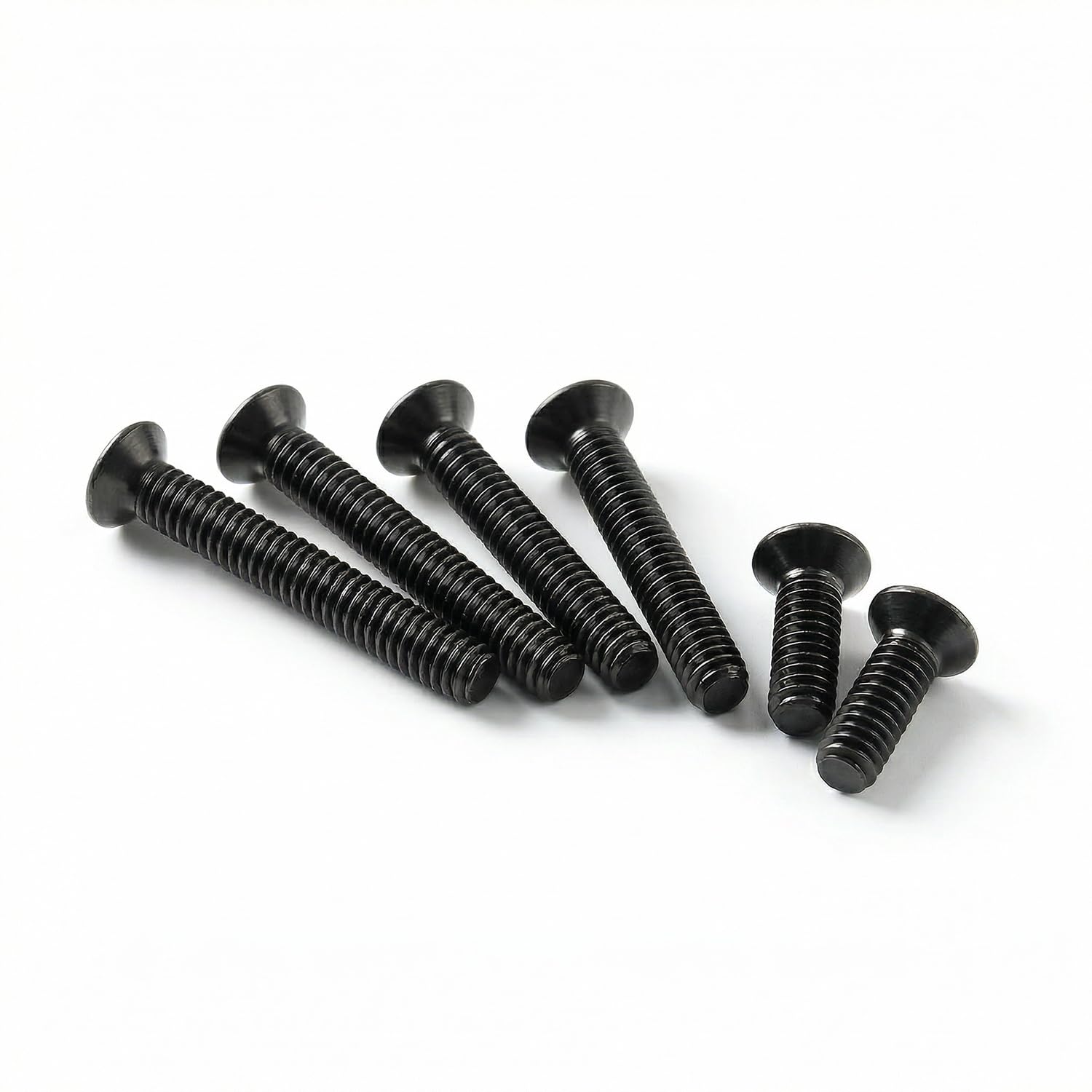 M2.5 x 6mm (50 Pack) Flat Head Machine Screws Black Oxide 304 Stainless Steel, Fully Threaded, Phillips Drive for Furniture Repairs and 3D Printer - Image 5