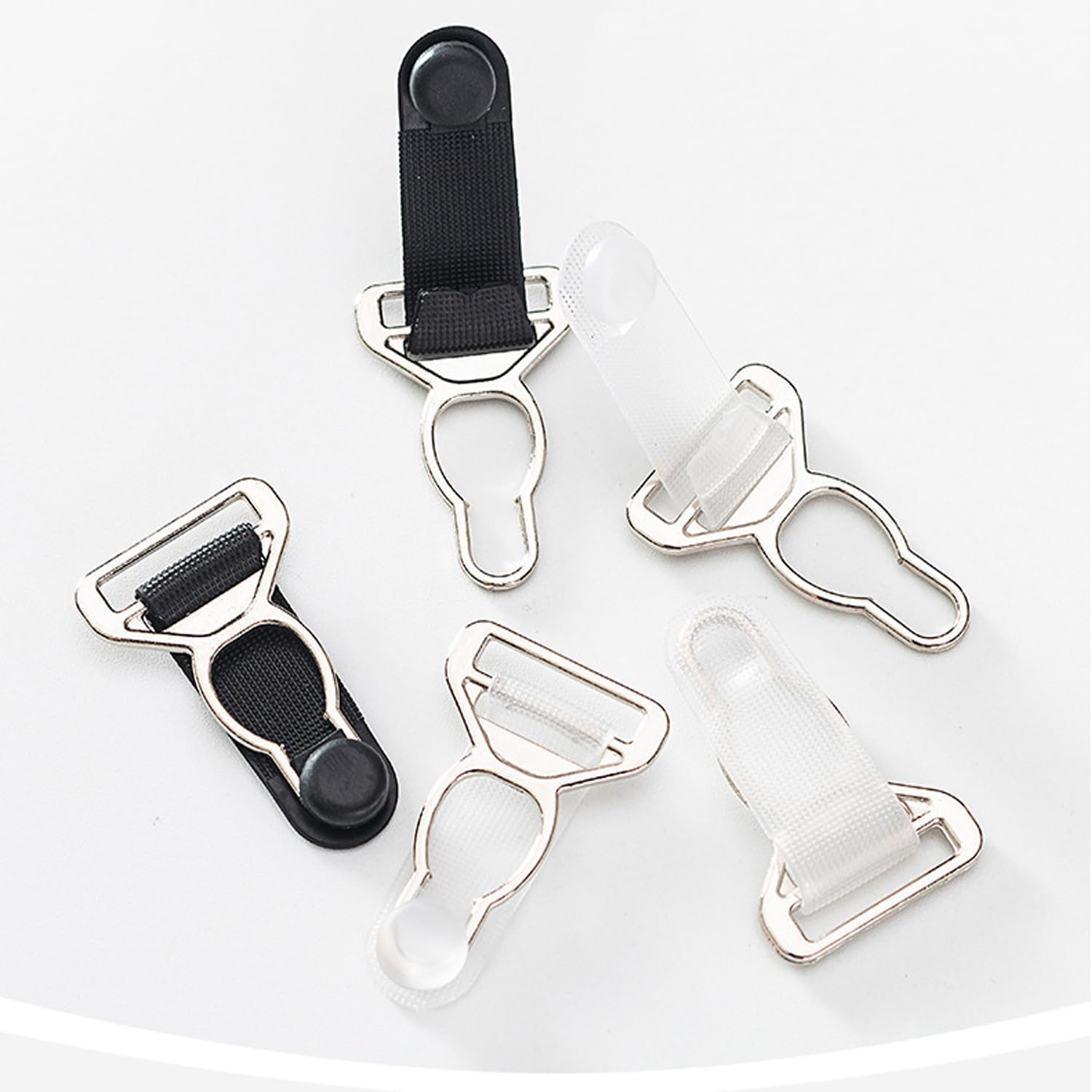 30 Pack Garter Belt Clips Replacement Strap End Hooks Clasp Buckle Holder Stocking Grips for Corset Leg Suspender Skirt Knee Socks Stays Elastic Belts 3 Sizes Width 10mm 12mm 15mm - Image 4