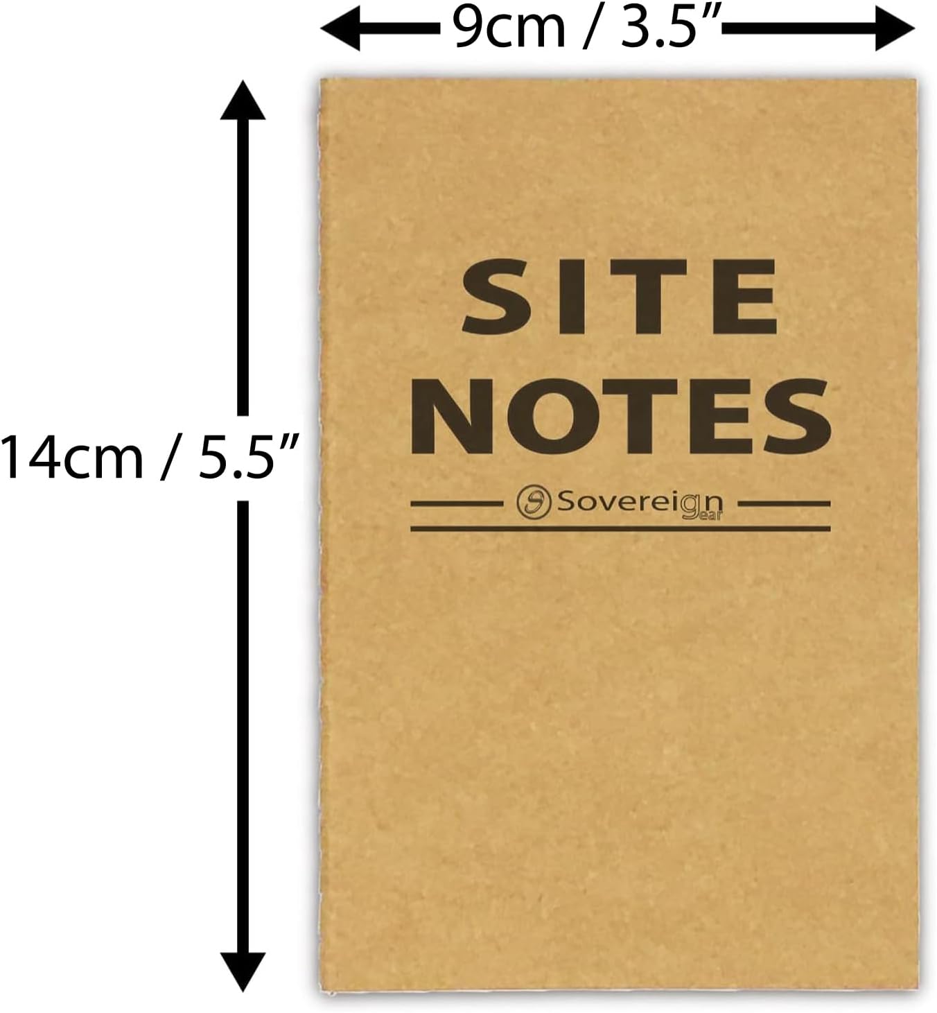 Sovereign-Gear Field Notes Notebooks 5 Pack | Small Field Memo Book Notepad Refill for Refillable Leather Pocket Field Notes Cover, Leather Journal Wallet | Universal White Paper Stitched 3.5x5.5 - Image 3