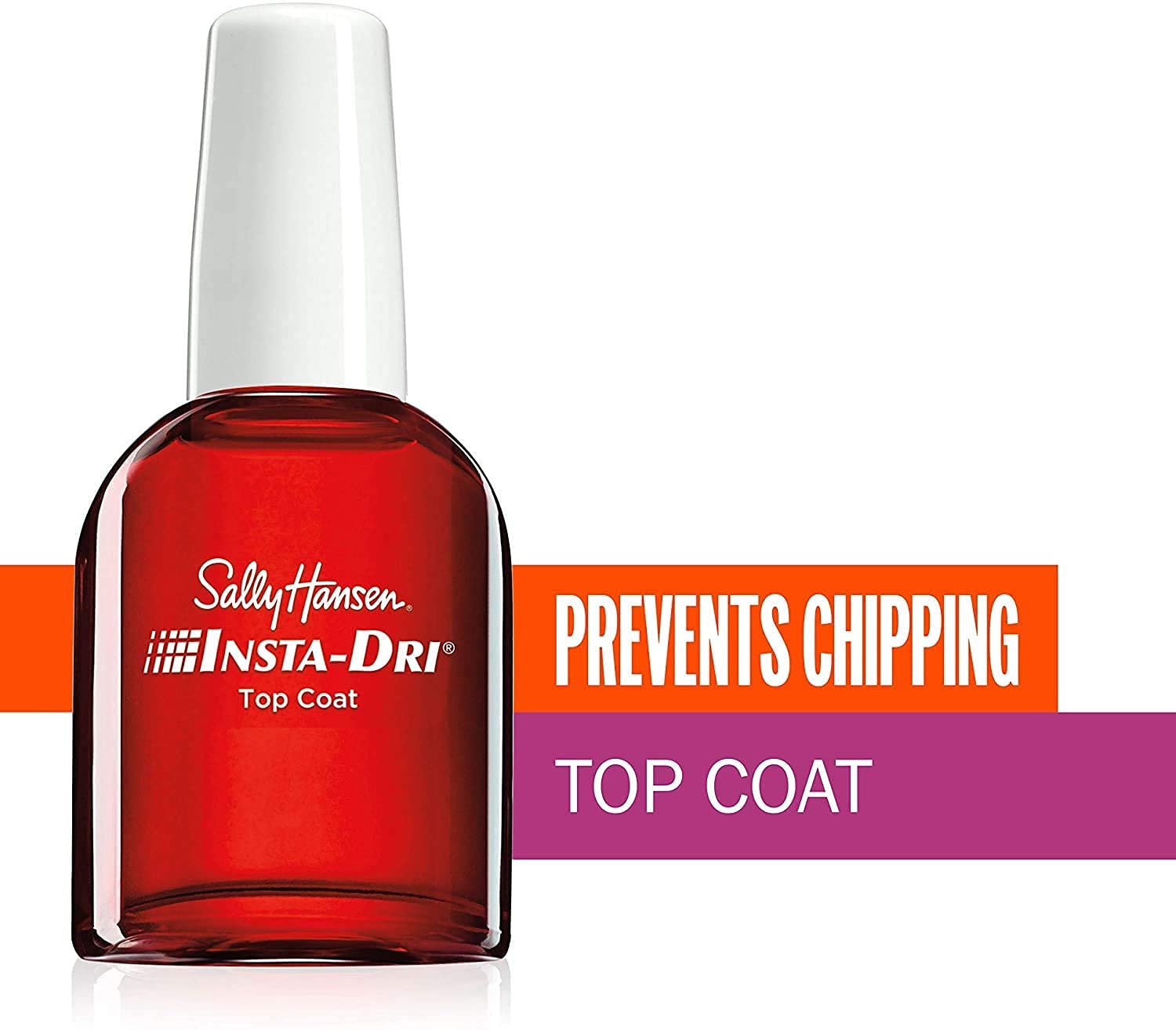 Sally Hansen Insta-Dri®, Clear Top Coat, Quick Dry, Long Lasting, Streak-Free Shine, Clear Nail Polish - Image 6