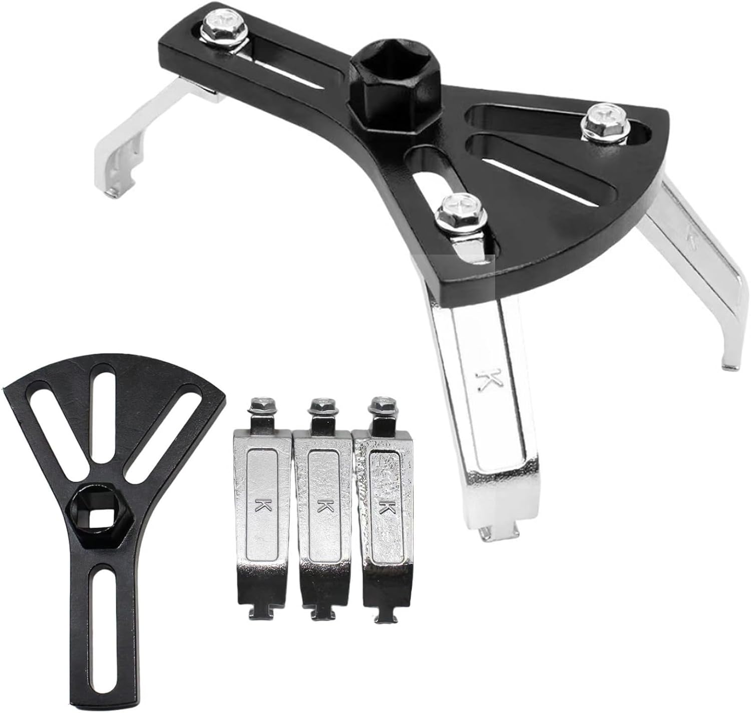 Car Fuel Pump Removal Tool, Adjustable Fuel Pump Lock Ring Tool, Car Fuel Lid Tank Cover Collar Ring Spanner, Universal 5.31" to 7.17" Fuel Tank Repair Tool