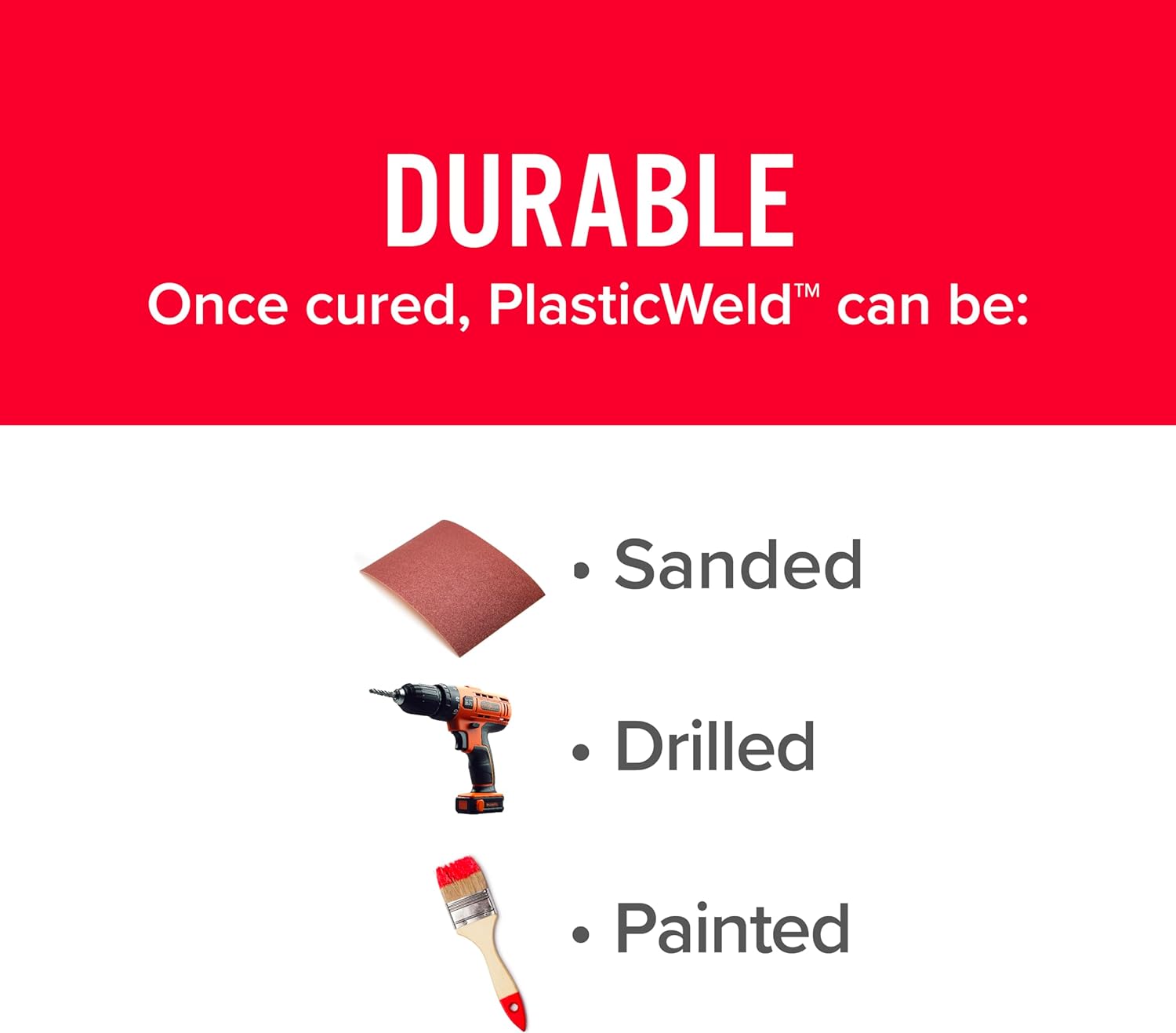 J-B Weld 8237 PlasticWeld Plastic Repair Epoxy Putty - 2 oz. - Image 6