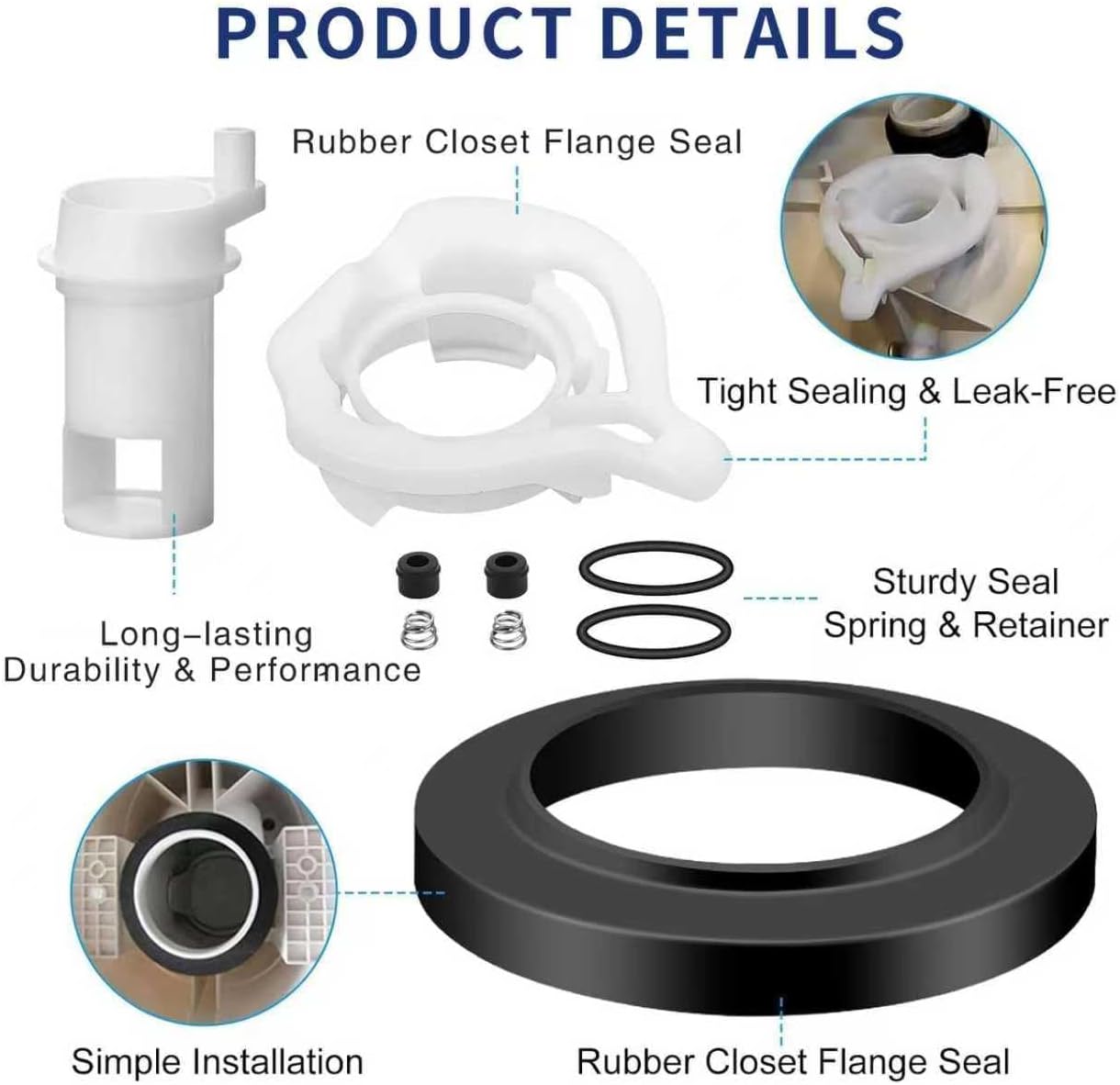 42049 RV Toilet Water Valve Kit for Thetford Aqua-Magic Style II - Complete Replacement Set with Reinforced Flange Seal to Stop Leaks - Fits Permanent Toilets (2008-2025) - Image 5