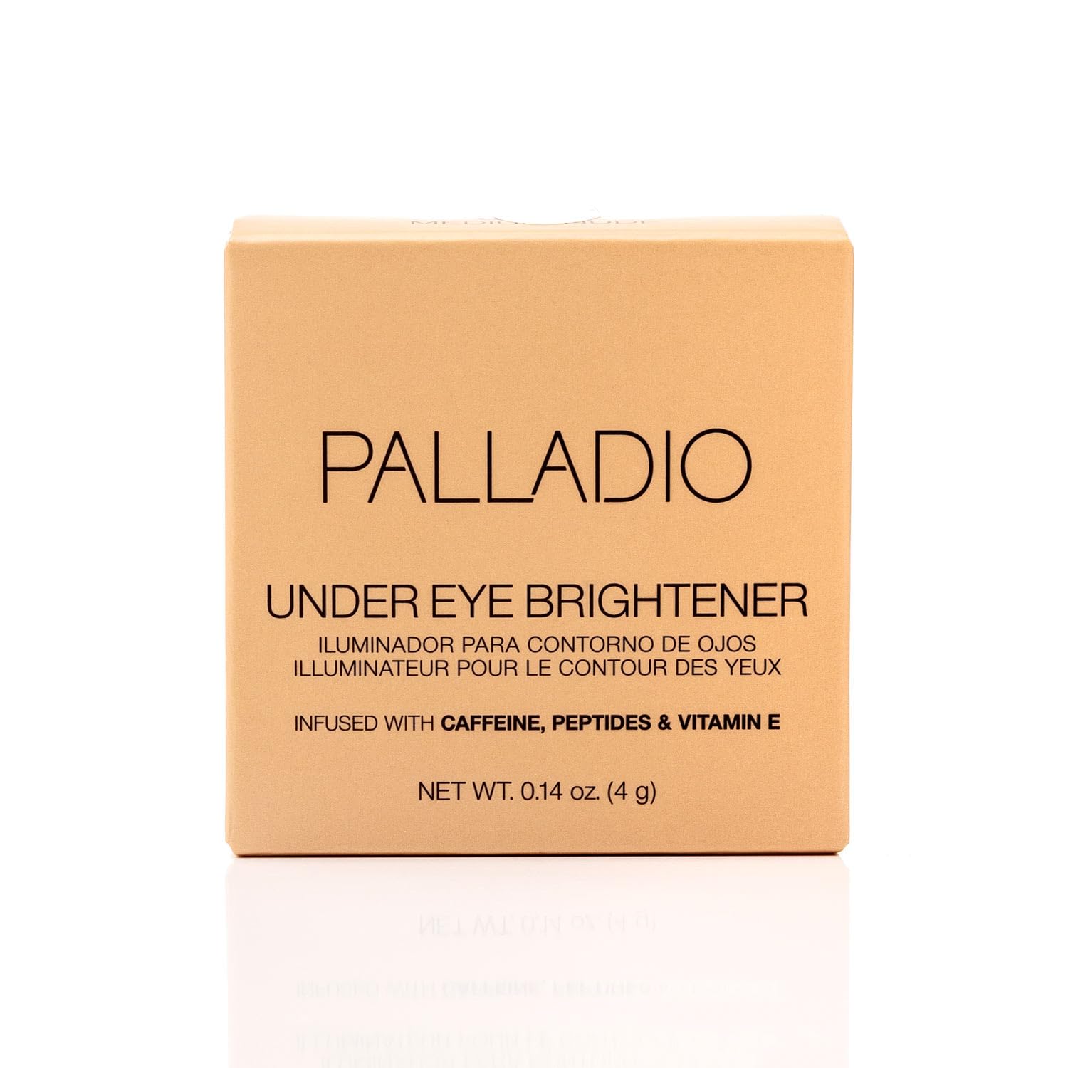 Palladio Under Eye Brightener, Conceal, Brightens, Reduces Appearance of Dark Circles, With Caffeine Peptides & Vitamin E, Tired Skin Color Correcting Brightener & Primer (Medium Nude) - Image 7