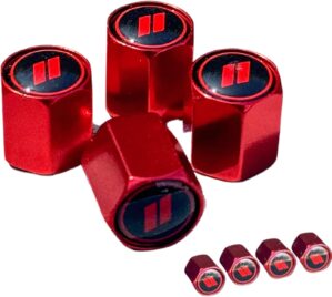 TACTILIAN Red Tire Valve Stem Caps ...