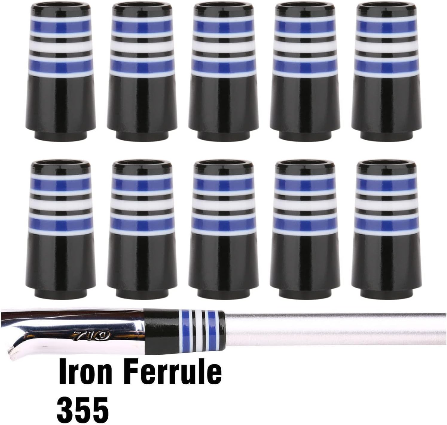 10pcs Custom Tip .355 Golf Ferrules for Taper Tip Iron Wedge - Image 3