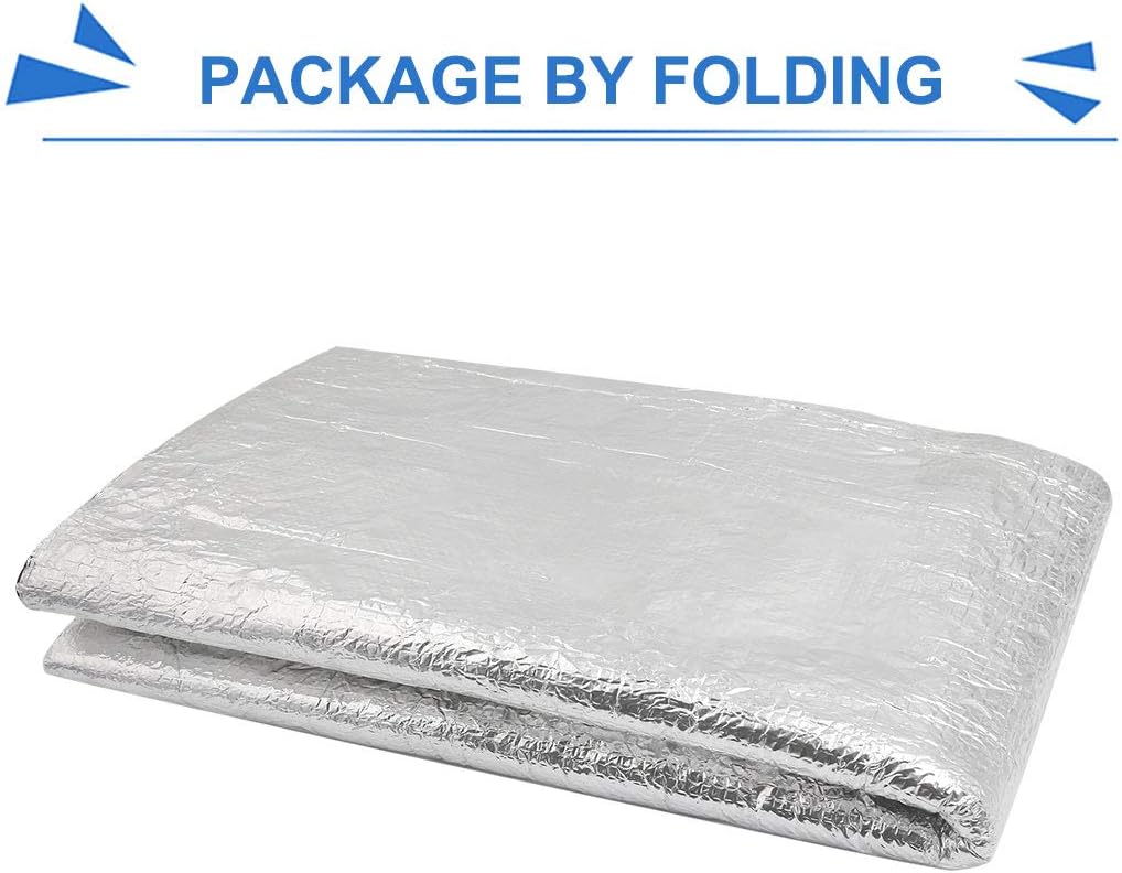 uxcell 236mil 16.36sqft Car Truck Sound Deadener Heat Insulation Underlay Shield Mat Aluminum Foil Foam 60"x40" - Image 7
