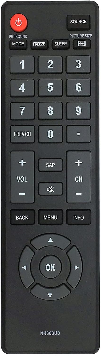 NH303UD Replaced Remote fit for Emerson TV LE391EM4 LF320EM4A LF391EM4 LF461EM4 LF320EM5S LE240EM4 LE320EM4 LF320EM4 LF501EM4 LF461EM4 LF501EM4 LF501EM4F LE240EM4 LE290EM4 LE320EM4 LF320EM4 LF320EM