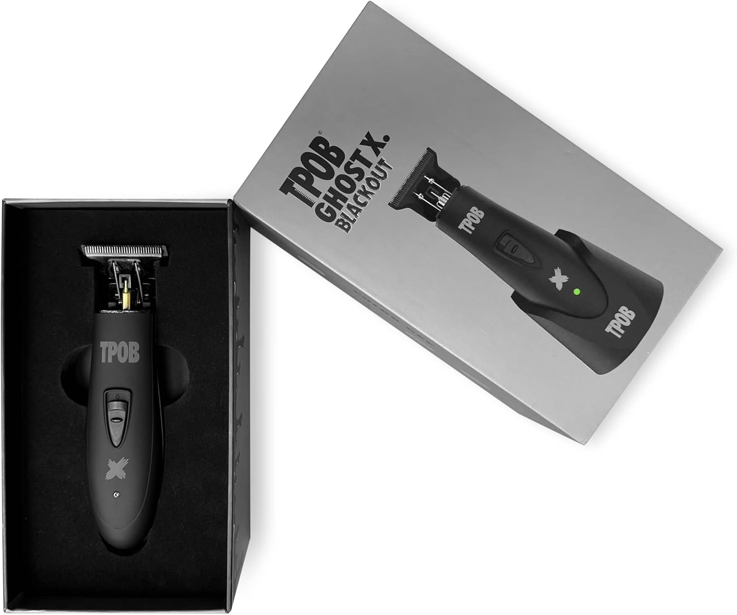 TPOB Ghost X Beard Trimmer Hair Clippers for Men, Professional Hair T-Blade Trimmer Cordless Rechargeable Edgers Clippers Electric Beard Shaver (Ghost X Blackout) - Image 8