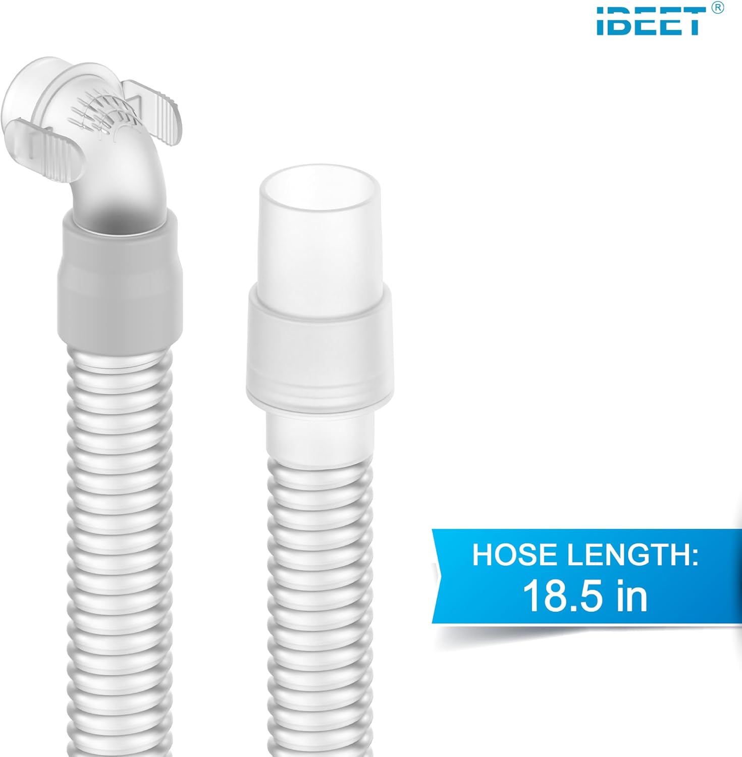 Replacement Tube Assembly for Wisp Nasal Mask, IBEET Short Tube for Wisp Connecting Hose, Replacement CPAP Accessories - Quick Release & 360-Degree Rotatable - Image 7