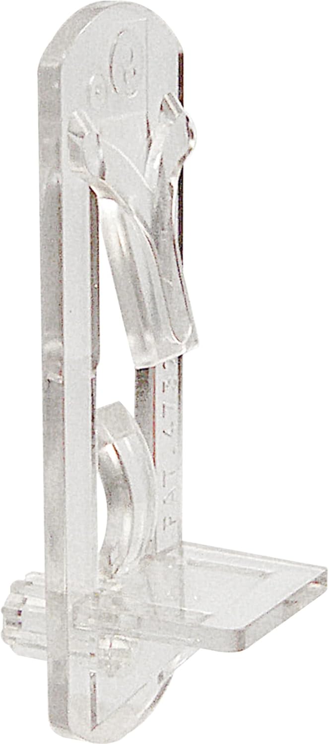 Prime-Line R 7316 1/4 In., Plastic, Clear Locking Shelf Pegs 6 Count (Pack of 1)