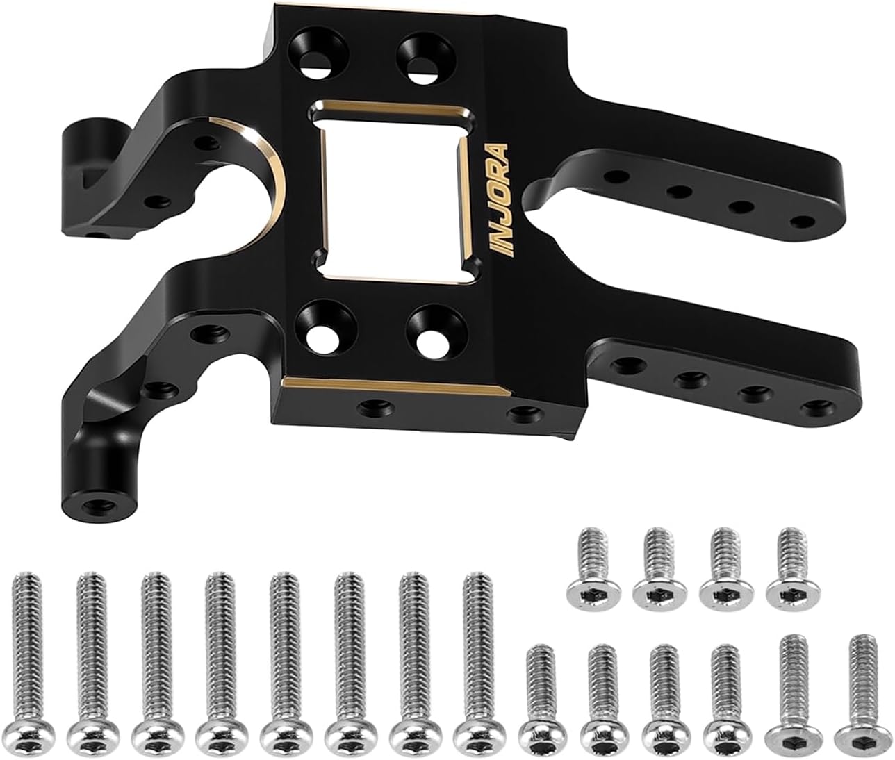INJORA Black Coating Brass Skid Plate for 1/18 Redcat Ascent-18 APEX