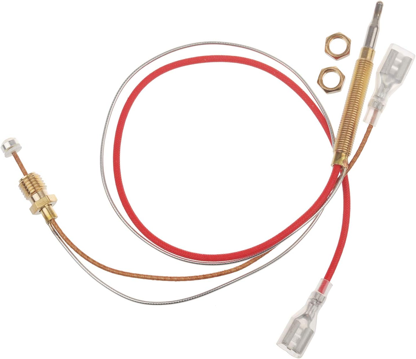 Outdoor Patio Heater Thermocouple Sensor and Tip Over Switch, with M8 x 1 End Connection Nuts, M6 x 0.75 Thermocouple Head Thread and 2 Screw Nuts, 16.2" Length Wire and 0.25'' Flat Terminal - Image 5