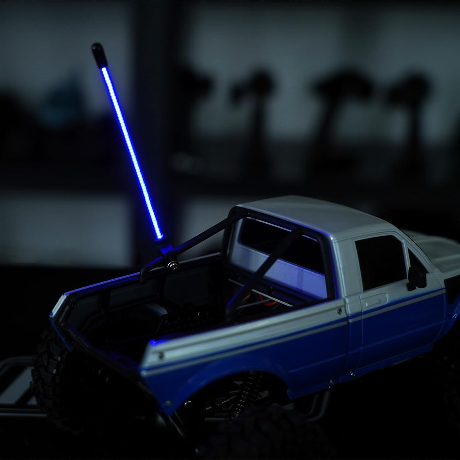 INJORA 2PCS LED Whip Light Side Fixed for 1/18 SCX24 1/24 RC Crawlers(Ice Blue) - Image 6