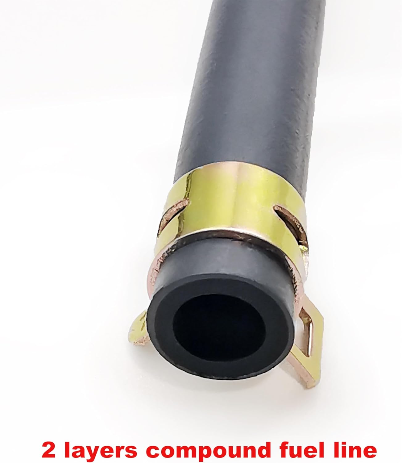 YAMAKATO 10 Feet 1/5 Inch ID 5.5mm Fuel Line Hose for ATV Quad Pit Dirt Bike Go Kart Mini Bike ATV Generator Small Engines Gas Line 95001-55008-60M w/ 20 Clamps - Image 3