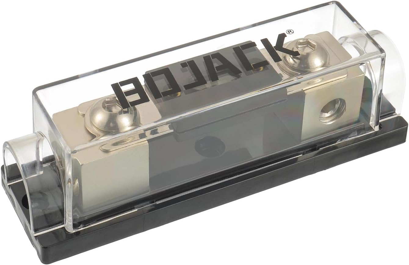 BOJACK 0/2/4 Gauge AWG in Line ANL Fuse Holder with 80 Amp Fuse