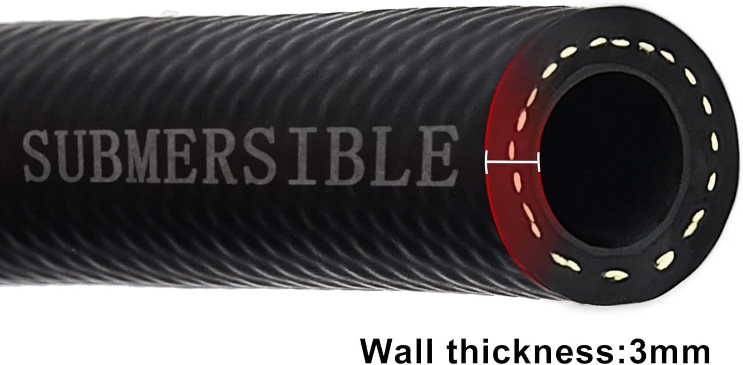 EVIL ENERGY 5/16" Submersible Fuel Hose E85 In Tank Line SAE 30R10 For Automotive Fuel Systems 1FT 300PSI - Image 3