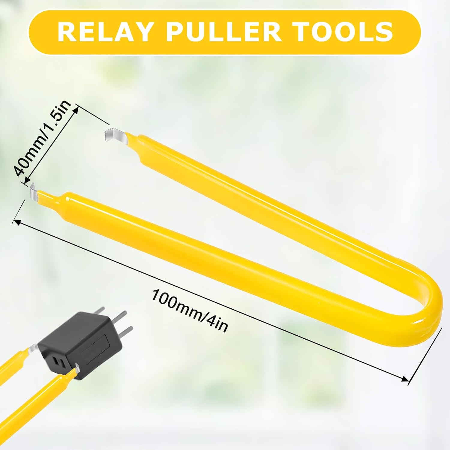 6 Pcs Automobile Fuse Puller Pliers Set Car Fuse Remover Set Fuse Puller Tool for Car Relay Puller Universal Fuse Removal Tool for Replacing Car Fuses Automotive Fuse Removal Tool Relay Puller Pliers - Image 2