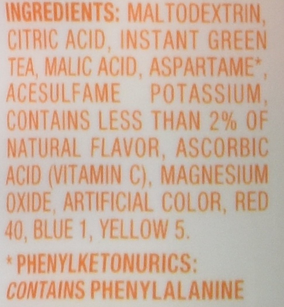 Crystal Light Natural Green Tea Peach Mango Drink Mix (30 Pitcher Packets, 6 Canisters of 5) - Image 3