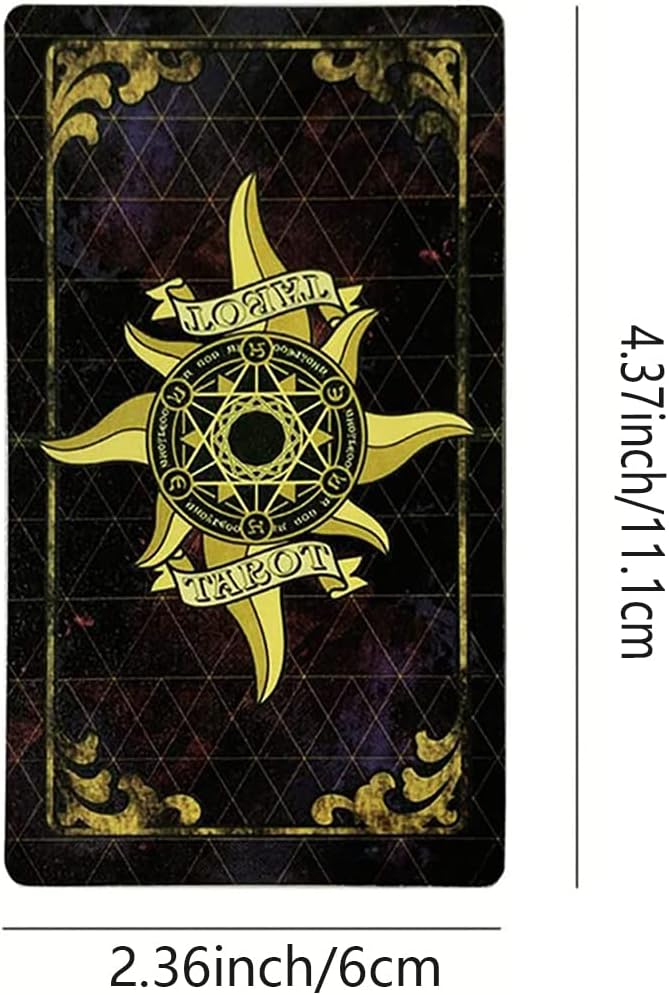 SUNHHX Tarot Cards Set, 78 Surface Laser Tarot Cards with English Instructions Book for Beginners (English Edition) - Image 5
