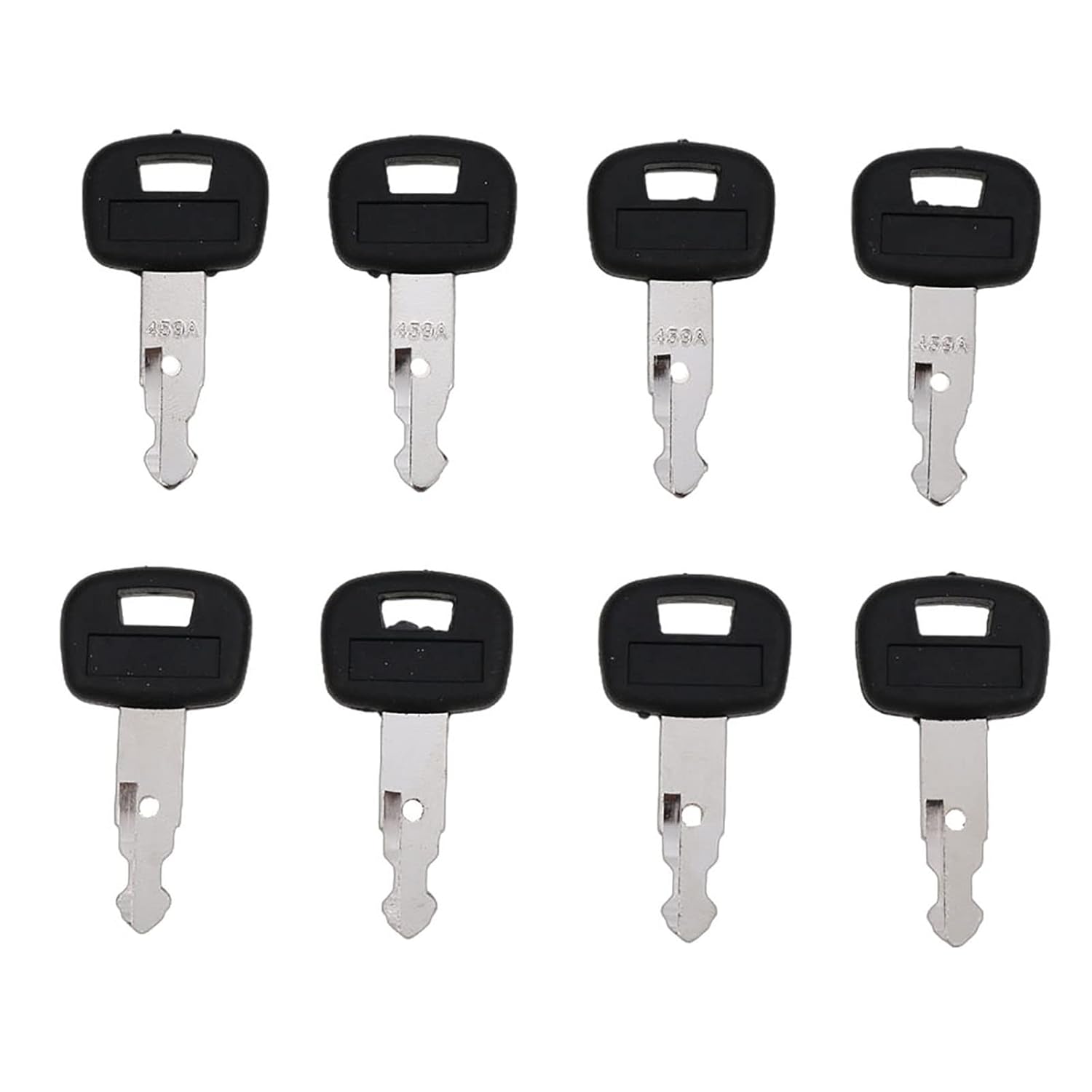 FridayParts 8pcs Ignition Key Compatible for Kubota Track Loaders SVL75 SVL90 SVL95-2S U15 U17 KX121-3 KX161-3 KX41-3 KX71-3 KX91-3 Parts # 459A Replacement