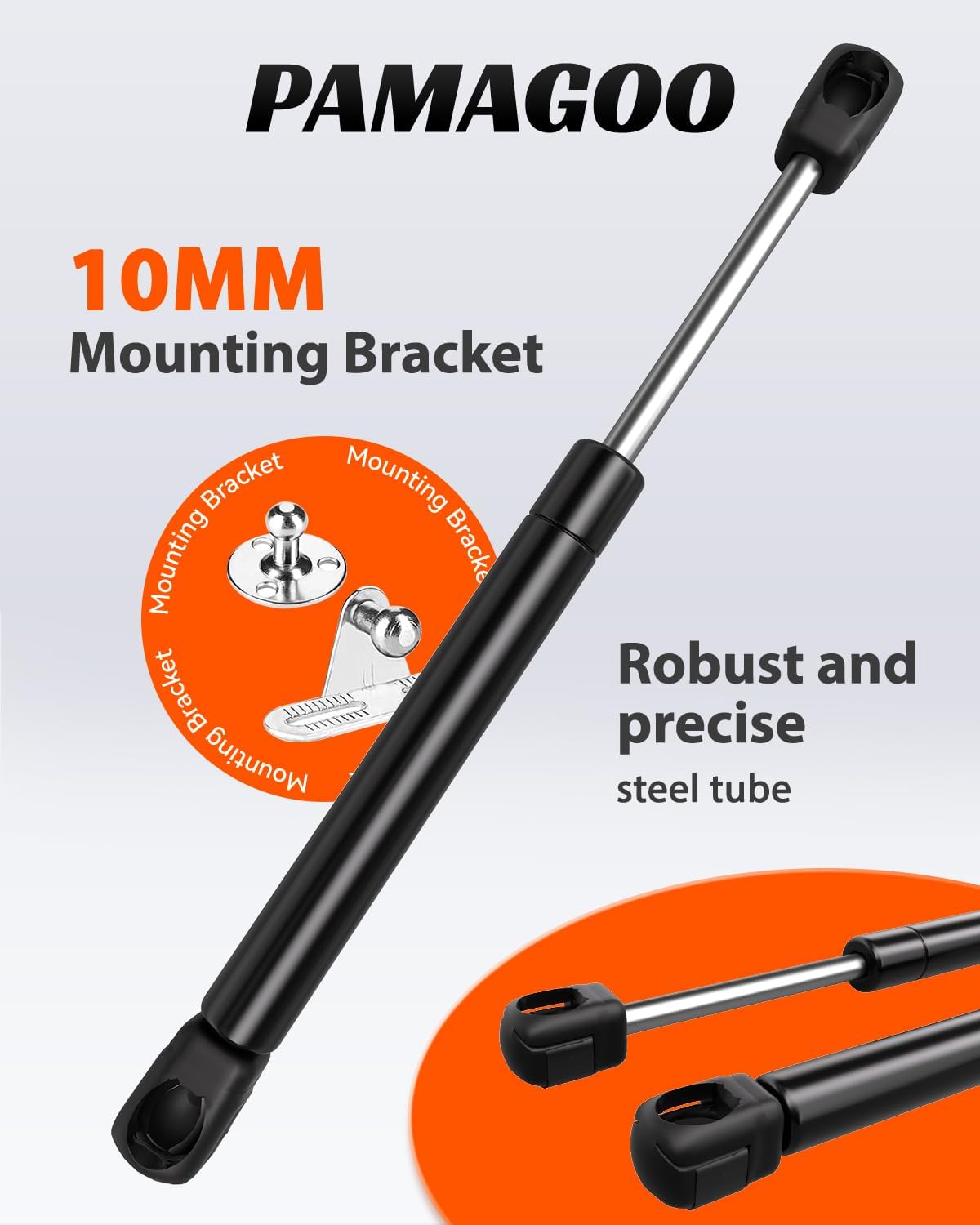 C16-18233 10 Inch Gas Struts 40 Lbs/178N, Truck Tool Box Shock 10" Gas Spring Lift Support for Boat Lid Shock Compartment Storage RV Cabinet Door Weatherguard Aluminum Pickup Toy Box - Image 6