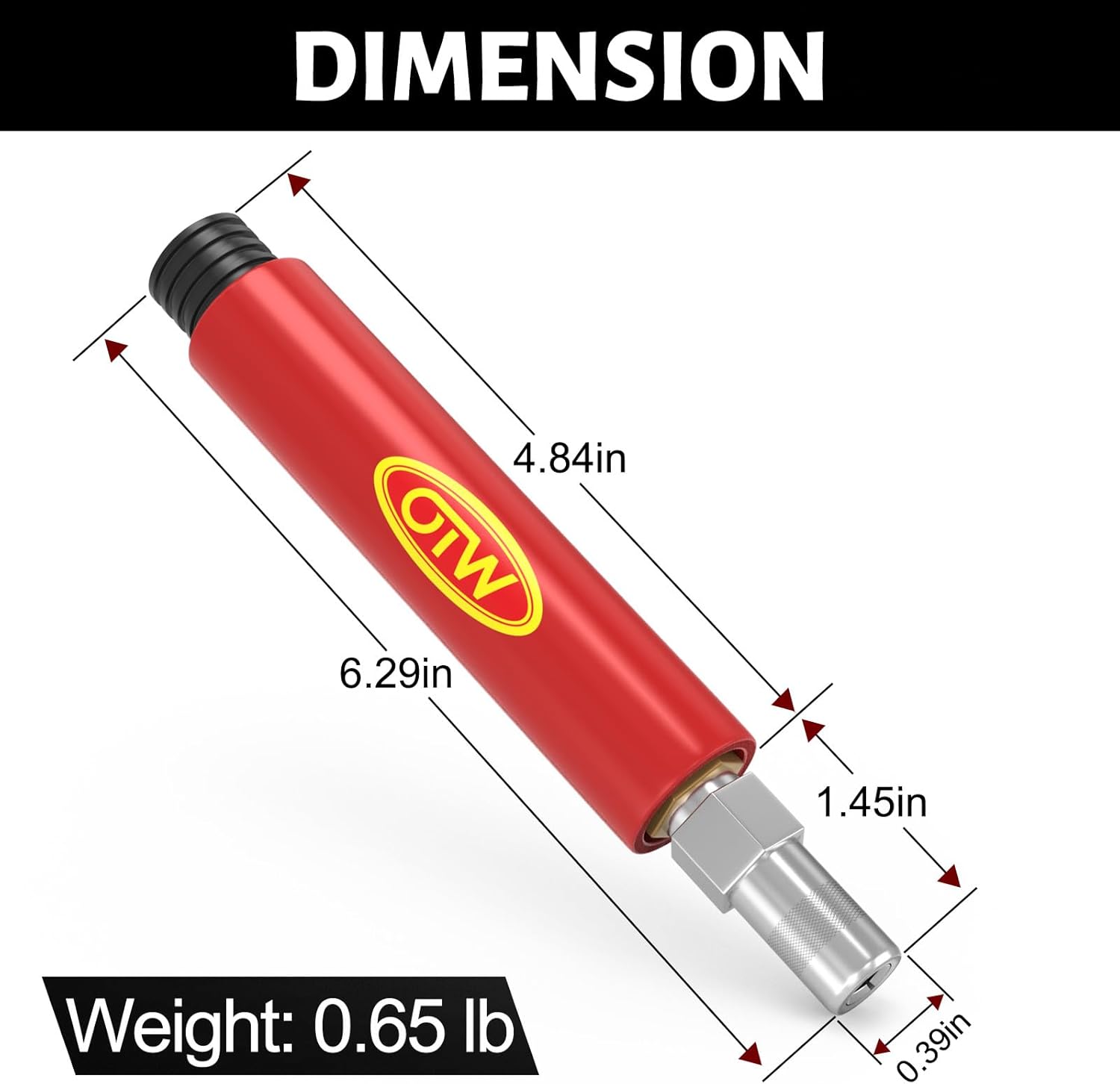Grease Fitting Cleaning Tool, Cleans and Flushes Out Old Dried Grease from Fittings, Pins, Shafts, Bushings, and Joints. Uses Penetrating Fluid and Hydraulic Pressure, Red - Image 6