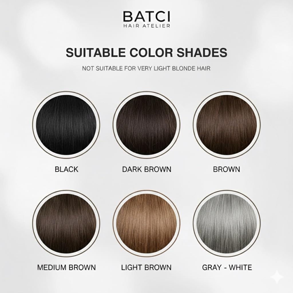 Batci Hair Concealer Cream for Thinning Hair & Bald Spots - Non-Fiber Scalp Concealer Root Touch-Up for Men & Women, Sweat/Water Resistant, One Shade for Black Brown & Grey Hair 1 fl oz (30ml) - Image 4